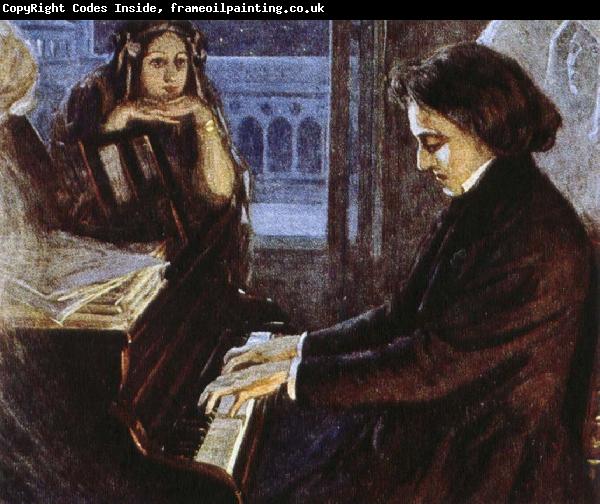 oscar wilde an artist s impression of chopin at the piano composing his preludes